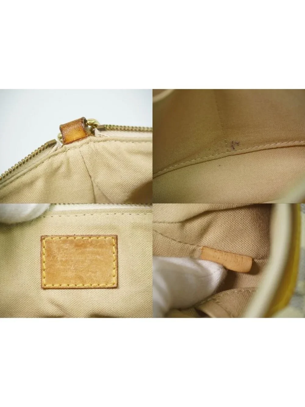 Louis Vuitton LV Siracusa PM Damier Azur Shoulder Bag Pochette White Gray